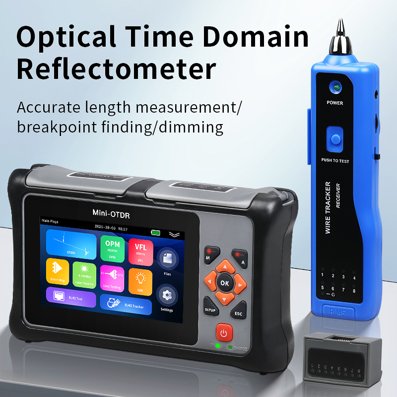 Optical Time Domain Reflectometer Otdr 1310 1550Nm - OTDR KP800 con Pantalla Táctil Multifuncional,