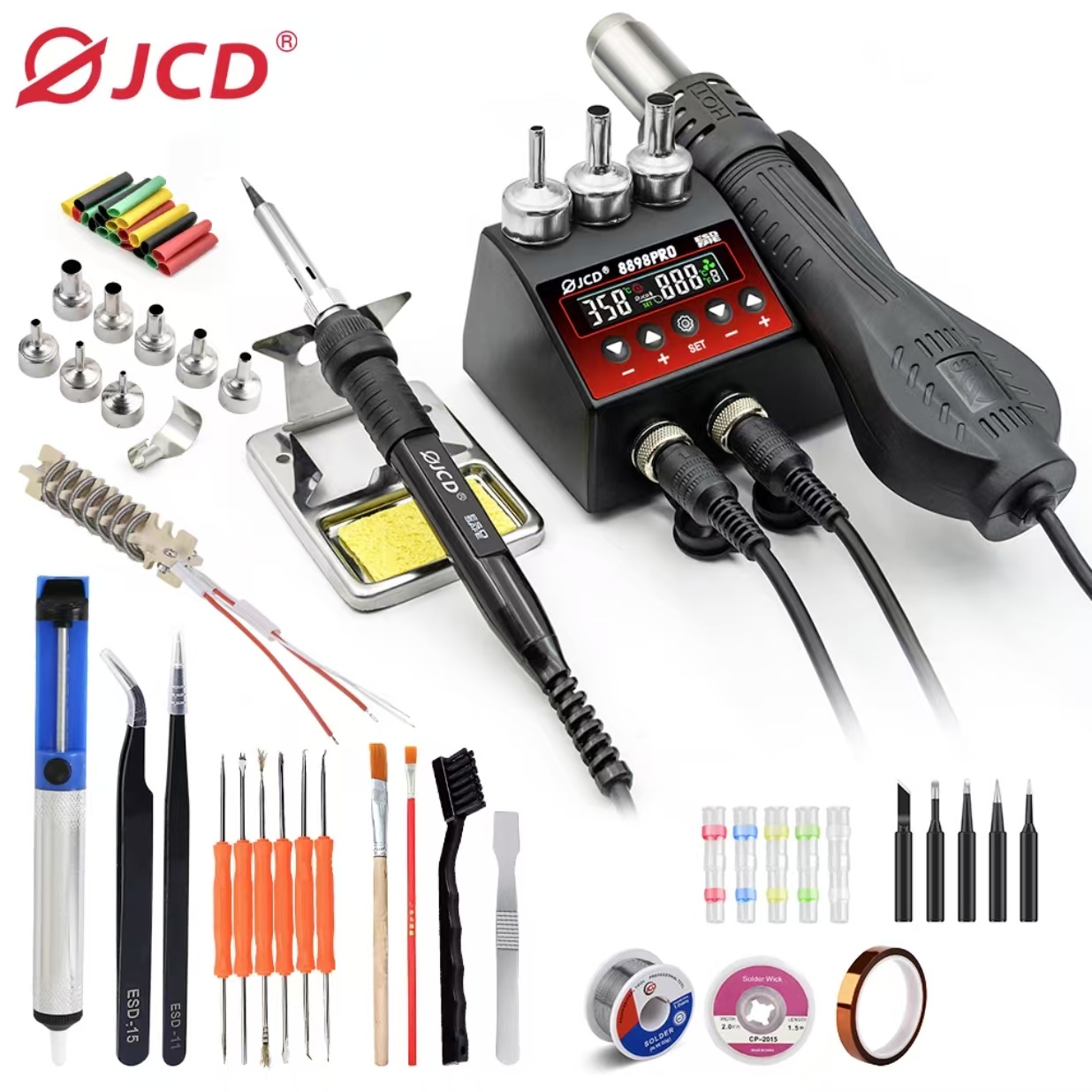 Smd Rework Station Hot Air Soldering 2 In 1 - Estación de soldadura de retrabajo SMD