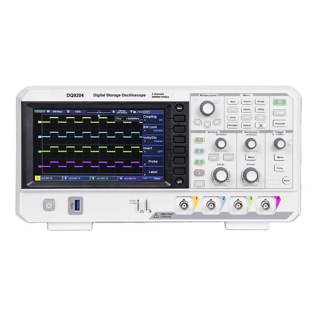 Digital Storage Oscilloscope 4 Channel 100Mhz - Osciloscopio Digital DQ9104 DQ9204 de 4
