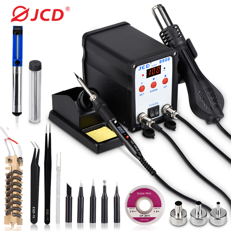 Smd Rework Station Hot Air Soldering 2 In 1 - JCD-Estación digital de soldadura LCD 2