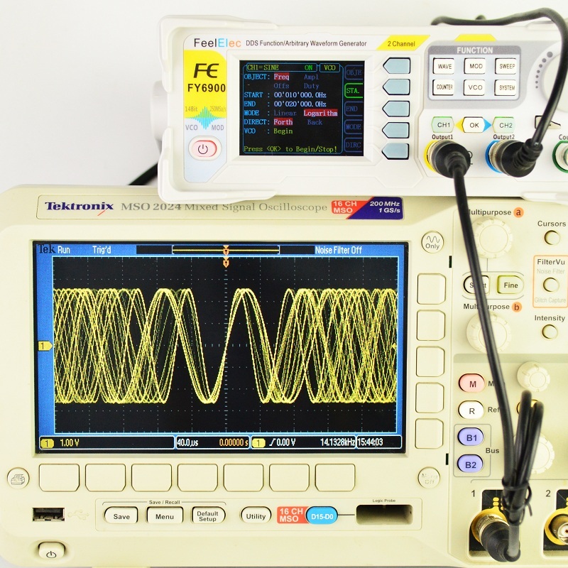 Dual Channel Arbitrary Waveform Function Generator 60Mhz - Generador de Señales Digitales FY6900, Medidor