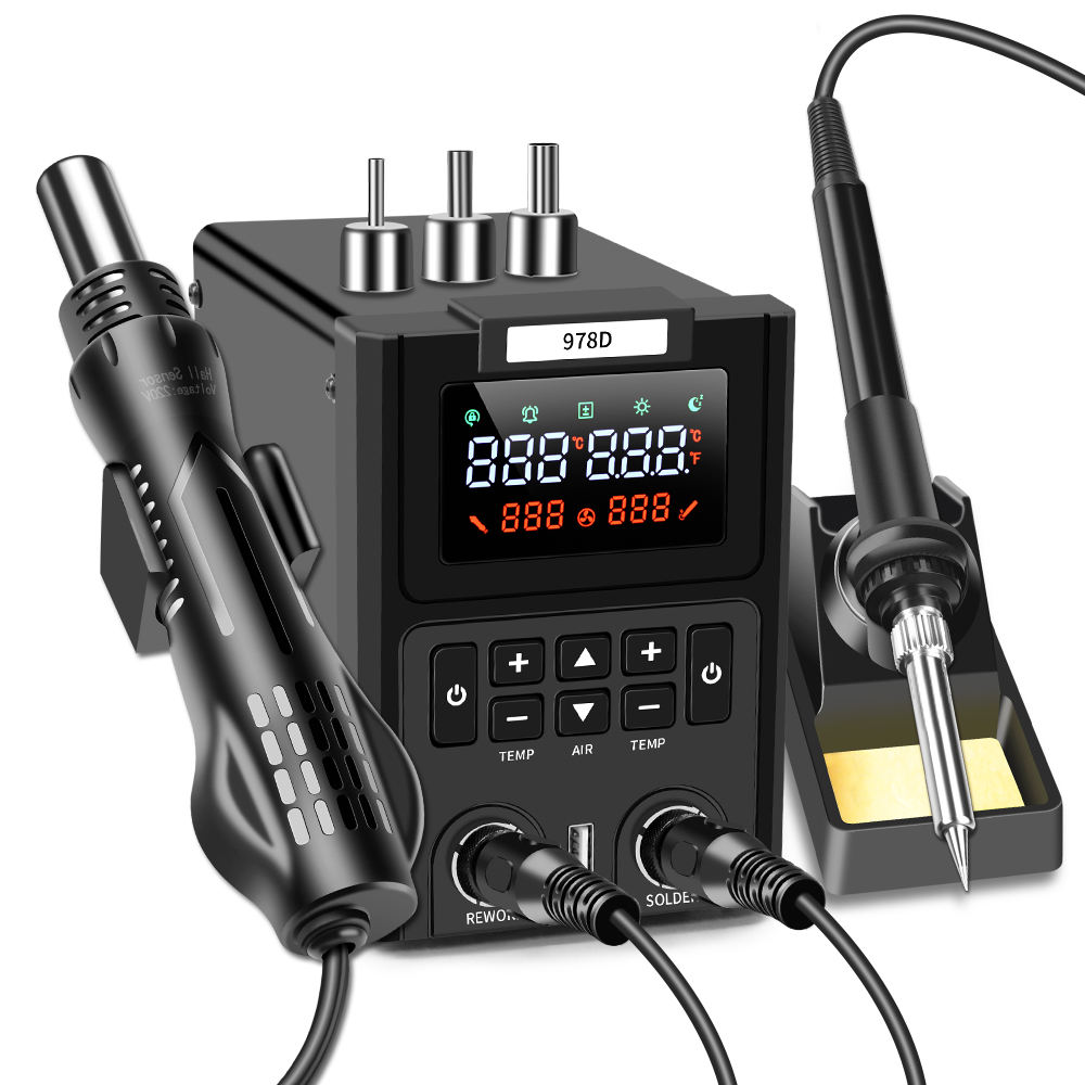 Smd Rework Station Hot Air Soldering 2 In 1 - Estación de Retrabajo SMD 2 en