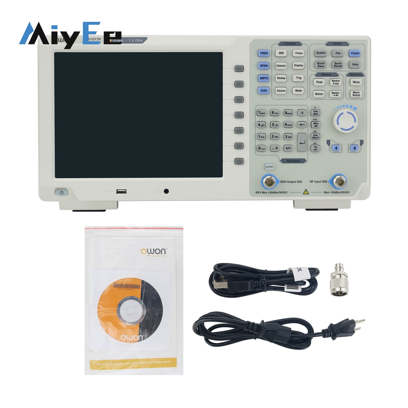 Spectrum Analyzer Tracking Generator 1.5Ghz - Analizador de Espectro OWON XSA1015P-TG XSA1032P-TG