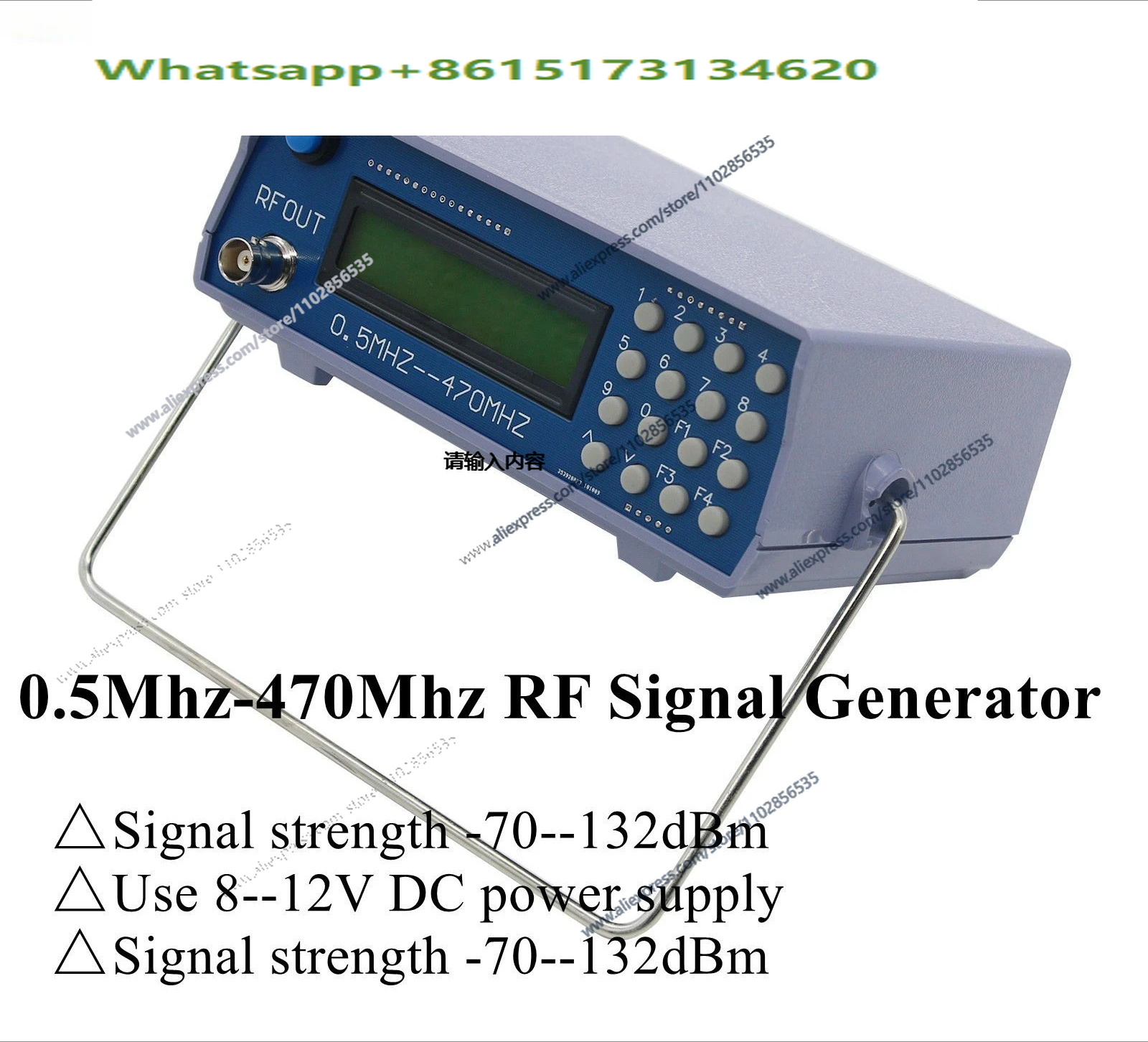 Generador de Señales RF de 0.5 - Rf Signal Generator 0.5Mhz To 470Mhz reseña y precio
