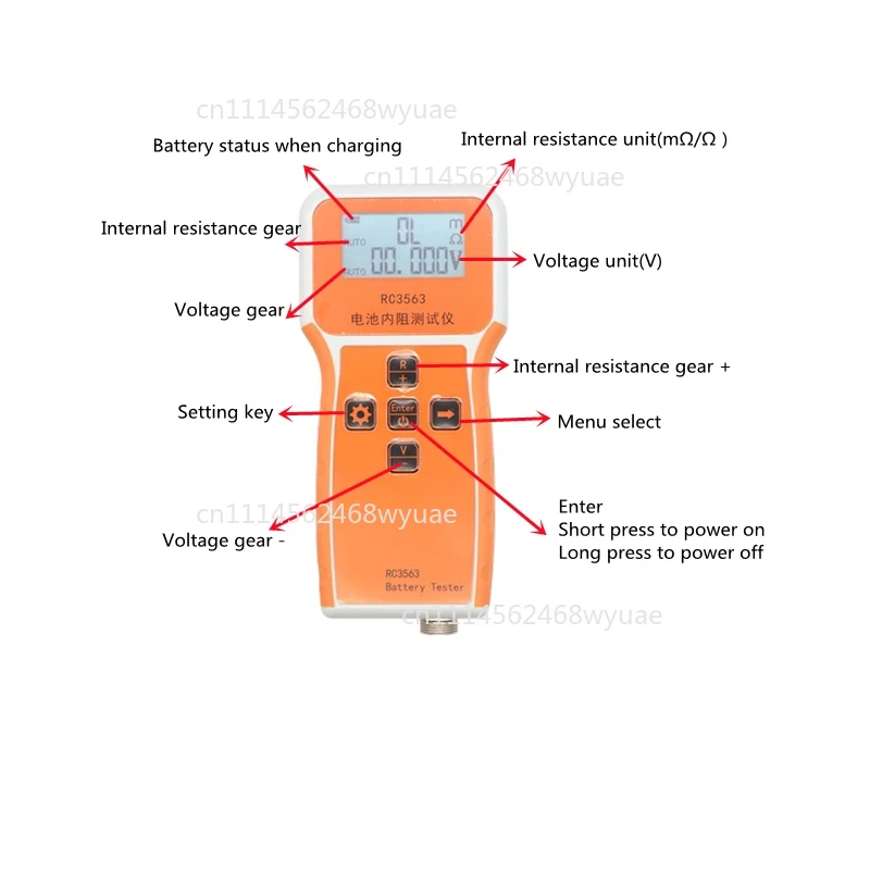 Probador de Resistencia Intern - Battery Internal Resistance Tester Four Wire reseña y precio