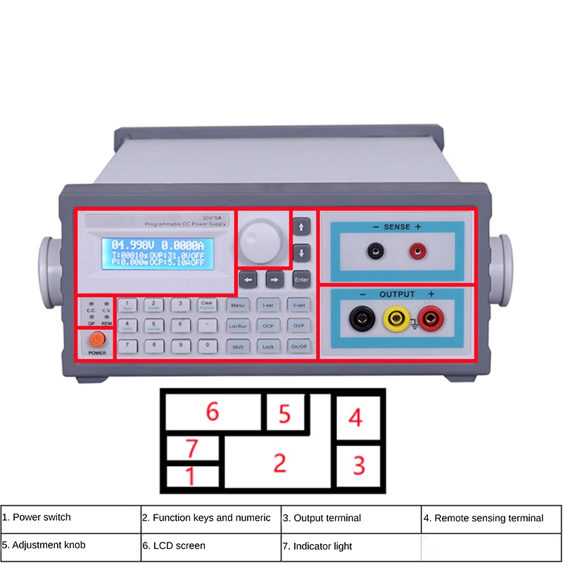 Fuente de alimentación CC prog - Programmable Linear Dc Power Supply 30V 10A reseña y precio