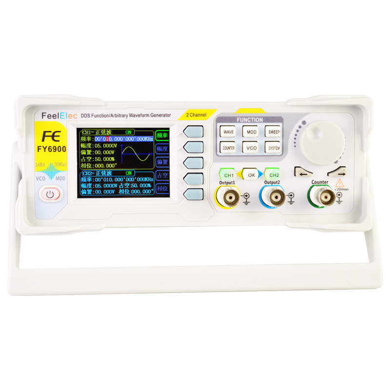 NUEVO FY6900 Generador de Seña - Dual Channel Arbitrary Waveform Function Generator 60Mhz reseña y precio