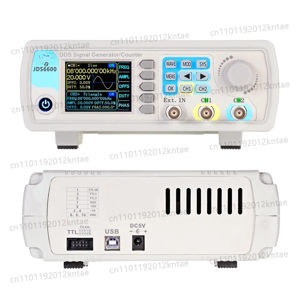 Generador de Señales DDS JDS66 - Dual Channel Arbitrary Waveform Function Generator 60Mhz reseña y precio