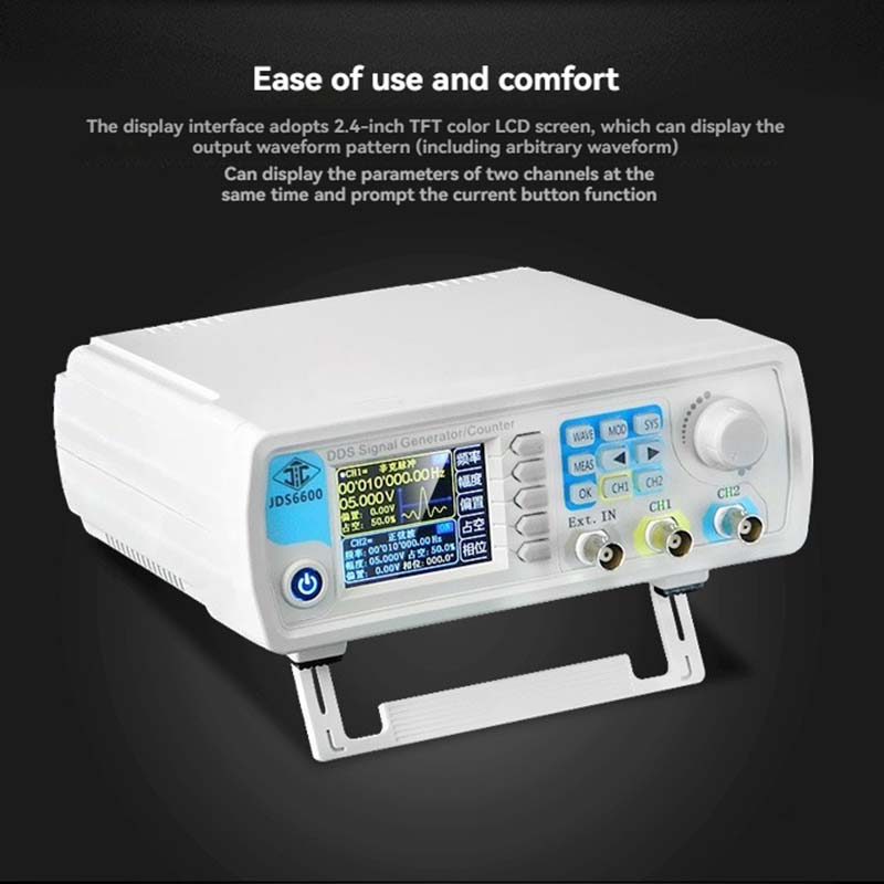 Contador generador de señal DD - Dual Channel Arbitrary Waveform Function Generator 60Mhz reseña y precio