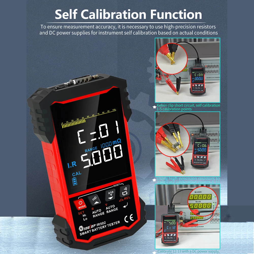 TOOLTOP-probador de resistenci - Battery Internal Resistance Tester Four Wire reseña y precio