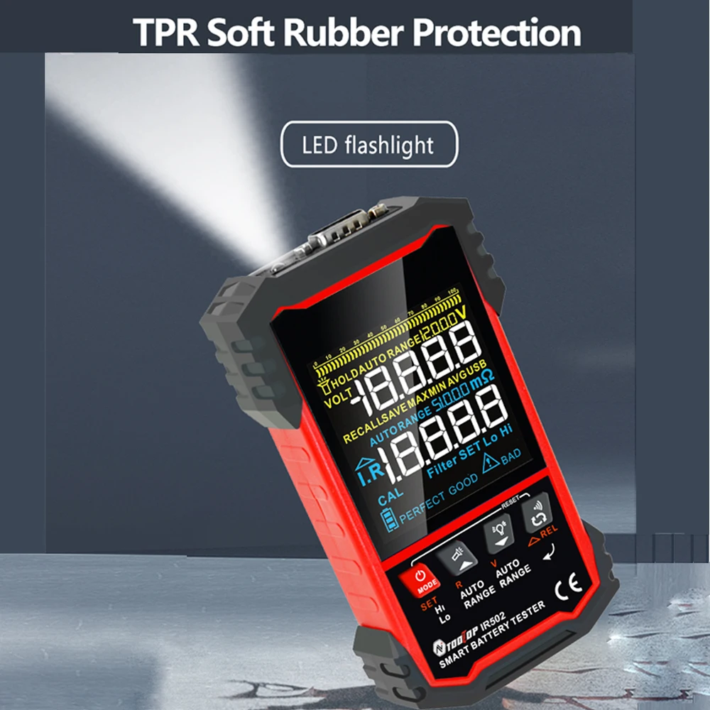 TOOLTOP-probador de resistenci - Battery Internal Resistance Tester Four Wire reseña y precio