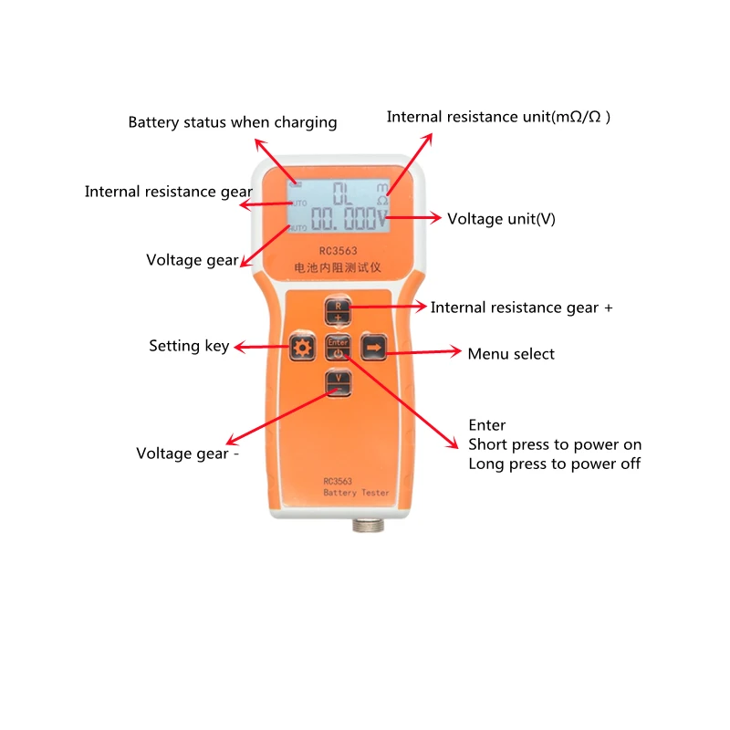 Probador de Resistencia Intern - Battery Internal Resistance Tester Four Wire reseña y precio