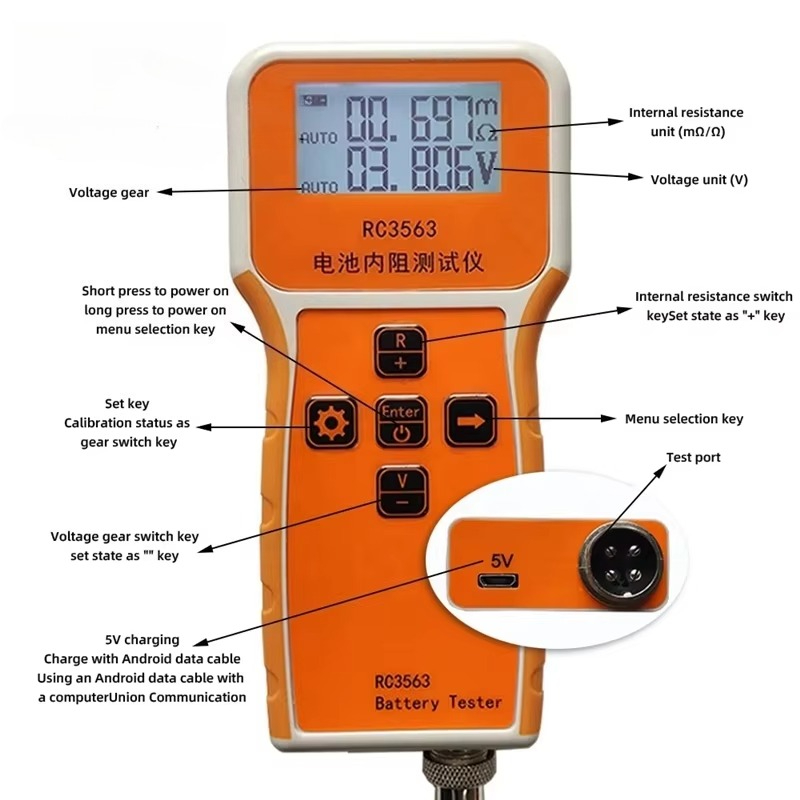 Detector de Resistencia Intern - Battery Internal Resistance Tester Four Wire reseña y precio