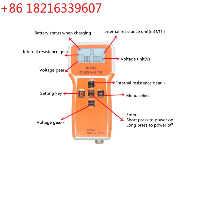 TAO Nuevo Detector de Resisten - Battery Internal Resistance Tester Four Wire reseña y precio